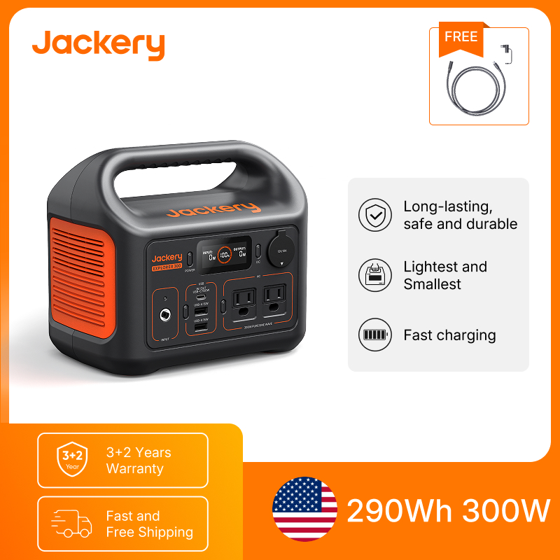 Outdoor Power Station - Jackery Draagbare Powerstation Explorer 300Nieuw met