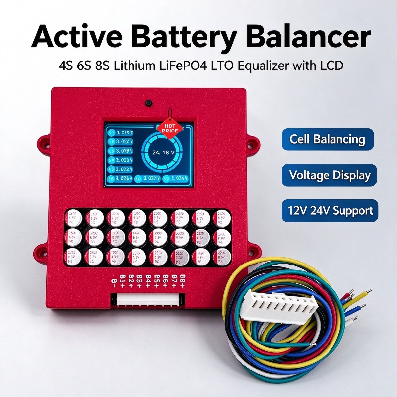 Lithium Battery 12V - Actieve balancer 4S 6S 8S Lithium/Lifepo4