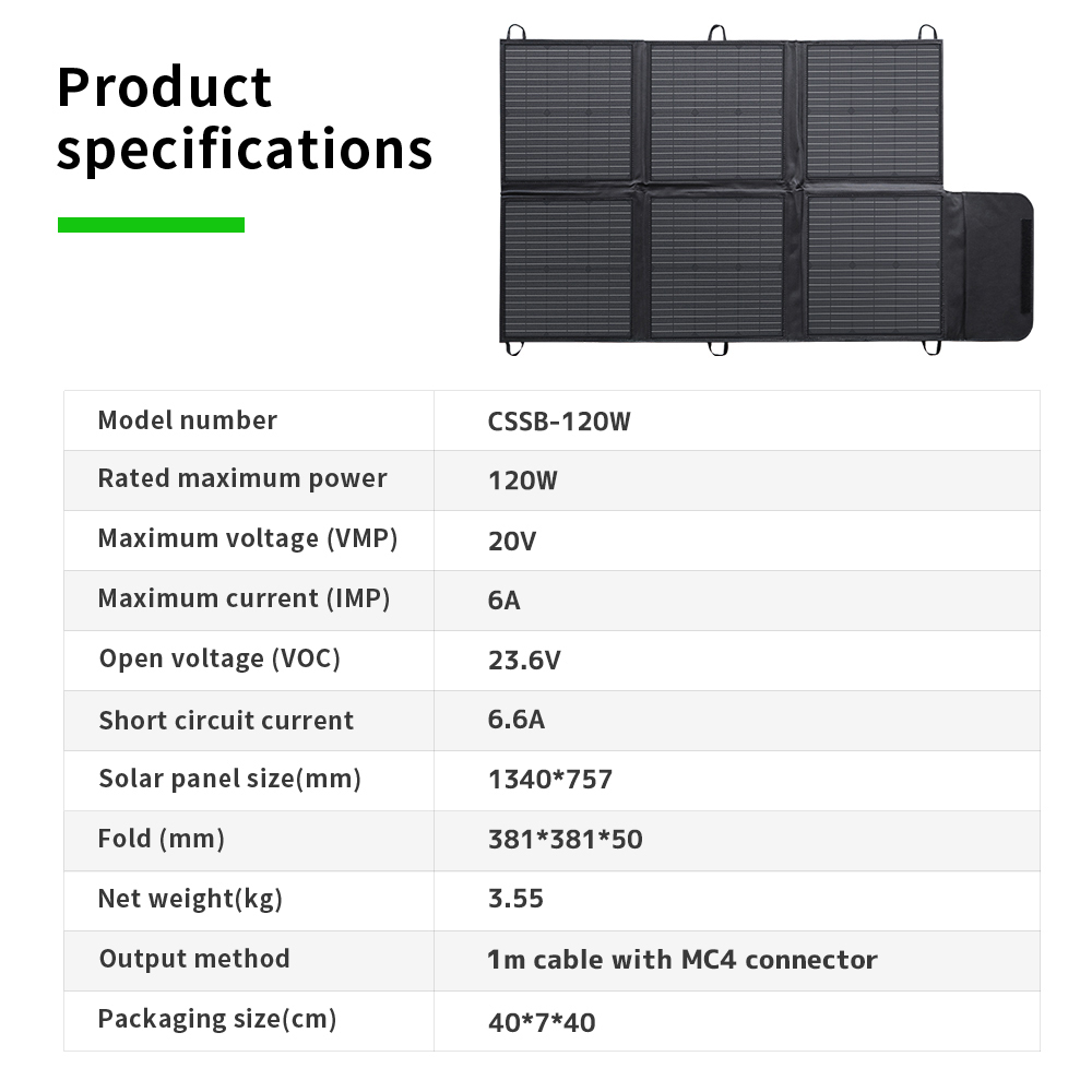 Draagbare 400W 300W 200W 120W  - Solar Panel recensie en prijs