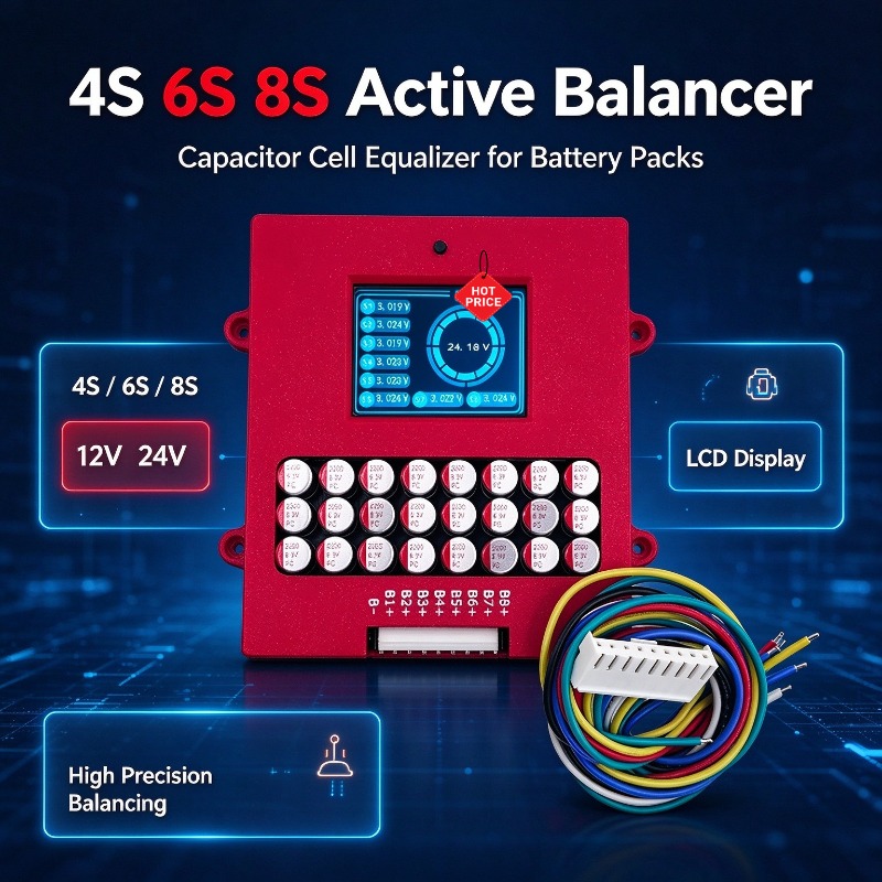 Actieve balancer 4S 6S 8S Lith - Lithium Battery 12V recensie en prijs