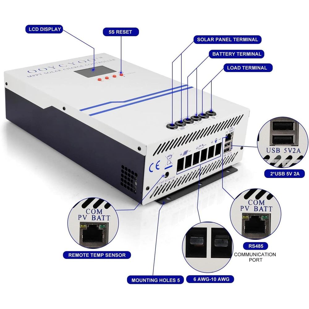 100 Amp MPPT Solar Charge Cont - Solar Panel recensie en prijs